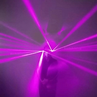 RICHSHINING DJ Show Favors Vert Rouge Multi Faisceaux Lunettes Laser LED Light up Rave Disco Lunettes pour Halloween Nouvel An Décoration