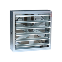 Ventilateurs d'évacuation galvanisés 800 mm 500 mm OEM Boîte de ventilation Refroidisseur Serre Extracteur Élevage avicole Usine laitière