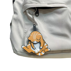 Porte-clés œuf chat imprimé en 3D original, jouet torsadable et amusant pour le soulagement du stress, en PLA, jouets anti-stress animaux imprimés en 3D - Product Image 3