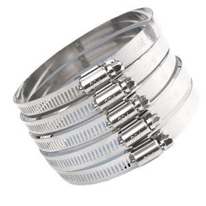 Factory Wholesale Adjustable Size Quick Release Worm Gear Drive Hose <strong>Clamp</strong> 304 Stainless Steel American Type Hose <strong>Clamp</strong> - Product Image 2