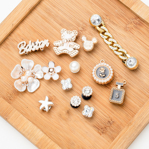 Cave accessoires fleur personnalité bricolage matériel femmes strass bijoux amovible chaussure boucle chaussures breloques - Product Image 3