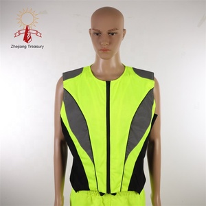 Ceinture de sécurité réfléchissante haute visibilité pour moto, boucle de ceinture de sécurité réfléchissante, déclipsable, gilet de sécurité ANSI classe 2 avec poches - Product Image 1