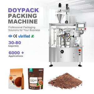 High Performance 100g to 2kg Automatic Cocoa Powder Instant Coffee Powder Rotary Packing Machine - Product Image 1