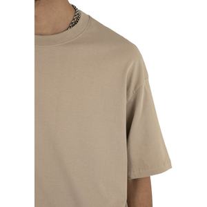 T-shirts en coton biologique Pima surdimensionnés et épais, impression personnalisée, 100% coton lourd, t-shirt à épaules tombantes pour hommes - Product Image 3