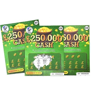 Tùy chỉnh Bingo thẻ trò chơi Cào thẻ giành chiến thắng prank chiến thắng cào Xổ Số vé Cào thẻ trò chơi Xổ Số - Product Image 5