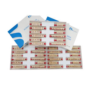 Dientes de Resina Acrílica para Toda la Boca, 28 Piezas/Juego, Dentadura Sintética Dental de Dos Capas - Product Image 1