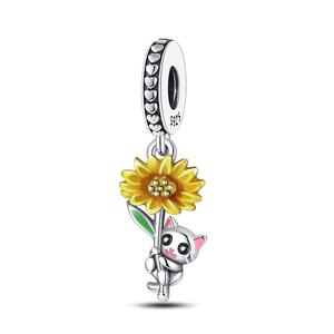 Pendentif tournesol de haute qualité, tendance et classique 2025, tournesol qui pousse vers le soleil, peut être transformé en bracelet - Product Image 2