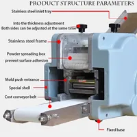 Machine électrique commerciale pour la fabrication de feuilles de raviolis et de wontons carrés, 220V, presse à pâtes et outil de moulage