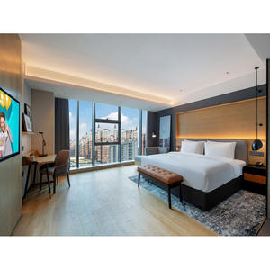 Juego de Dormitorio de Hotel de Lujo de 5 Estrellas, Precio de Fábrica al por Mayor, Muebles Comerciales Modernos, Estructura de Cama de Madera con Cabecera y Mesitas de Noche - Product Image 3