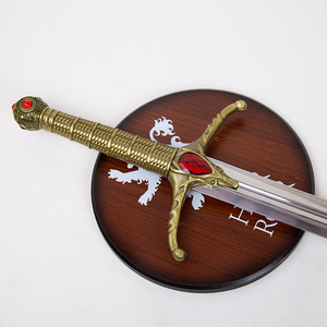 Articoli a Tema Game of Thrones: Spada di Jaime 'Il Urlato della Veda' in Acciaio Valiriano, 108 cm, da 'Una Canzone di Ghiaccio e Fuoco', Accessori per Cosplay - Product Image 2