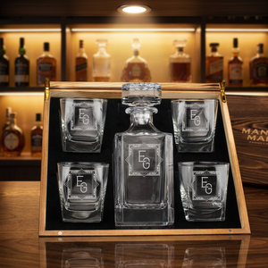 Carafe à whisky de luxe écologique de 25 oz avec bouchon en verre, livraison gratuite aux États-Unis - Product Image 1