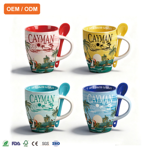 Сувенирная кружка с керамической ложкой - Product Image 1