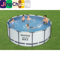 Piscine hors-sol ronde Jingchuang56420 pour adultes et enfants, grand bassin à poissons