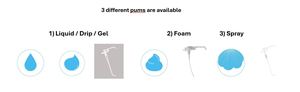 Distributeur manuel de désinfectant liquide par pulvérisation 1000 ml en plastique ABS, distributeur double coudé pour savon liquide, idéal pour les salles de bain d'hôpitaux - Product Image 4