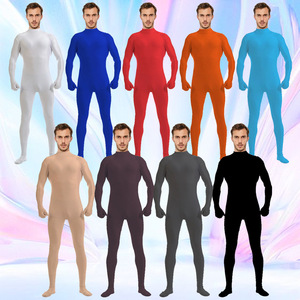 Traje Zentai para Hombre, Color Sólido, Cobertura Total, Disfraz de Halloween, Personalización Internacional - Product Image 1