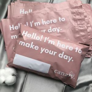 Bolsas Biodegradables Impermeables de Color Rosa Brillante al por Mayor para Envasado de Cosméticos y Ropa con Logotipo Personalizado - Product Image 2