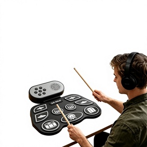 Kit de batterie électronique portable sans fil Orff pour débutants, design ergonomique, idéal pour l'apprentissage du jazz en gros - Product Image 3