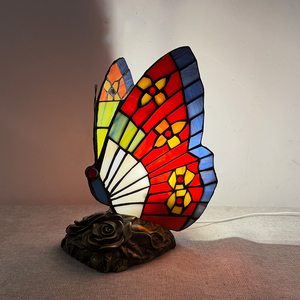 Butterfly <b>Table</b> Lamp Resin Pedestal Desk Light Decorative Accent Lamp for Living Room Bedroom Cafe - Product Image 3