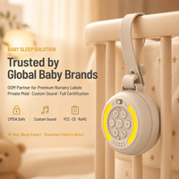 Mesin Suara Bayi Logo Kustom Produsen ODM Mesin Bantu Tidur White Noise untuk Bayi Sensor Tangisan Pengatur Waktu Otomatis OEM Grosir