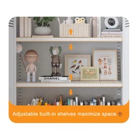 Meuble TV moderne en acier avec rangement pour appartement, salon, chambre - Centre de divertissement multifonctionnel