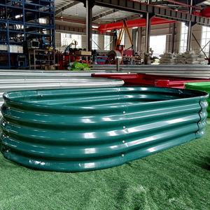 Galvanisé enduit de poudre bon marché extérieur grand jardinière potager surélevé lit de jardin - Product Image 5