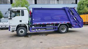 Camion à ordures compacteur grande capacité 14m³ à haute capacité de stockage pour le transfert de déchets urbains et ruraux - Product Image 4