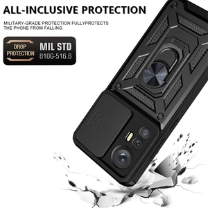 Funda Honatop para Xiaomi Mi 12 <span class=keywords><strong>Pro</strong></span> 12X 5G, Funda Protectora Antigolpes con Cámara Deslizante para Xiaomi Mi12 Mi12X, Anillo Magnético para Coche - Product Image 3