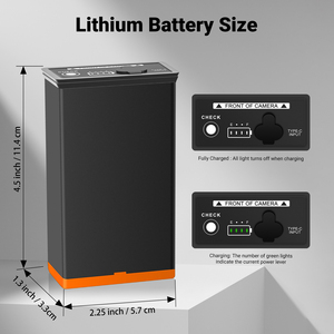 Batteria per fotocamera cellulare MMA-EM8 compatibile con le fotocamere della serie Moultrie Edge e MMA-14155 - Product Image 6