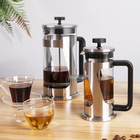 Cafetière à piston HIGHWIN en acier inoxydable 304 et verre borosilicate, moderne et écologique