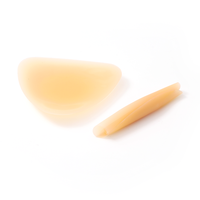 Triangle forme solide invisible adhésif pasties mat silicone sexy mamelon couverture sans couture style sans bretelles pour les femmes