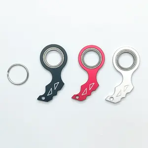 Diskon besar TK gantungan kunci Spinner Fidget Ring gantungan kunci logam Spinner Fidget Ring tipe mainan untuk pria dan remaja