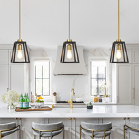 Luminaire suspendu de style farmhouse en bronze foncé, en stock aux États-Unis, luminaire suspendu pour cuisine, luminaire suspendu pour table à manger