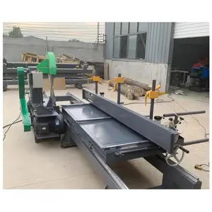 Gergaji Pita Pemotong Log, Mesin Gergaji Bandsaw Horizontal, Alat Kerja Kayu Bulat Pemotong/Mesin Gergaji Kayu