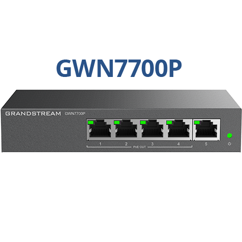 IMPORTGM 5-Port Gigabit PoE GWN7700P Unmanaged Network Switch with 20Gbps Capacity Full-Duplex for SMB Office & Hotel