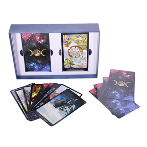 <span class=keywords><strong>Jeu</strong></span> de divination personnalisé <span class=keywords><strong>jeu</strong></span> de cartes de tarot français avec guide fabrication de cartes de tarot en papier de luxe - Product Image 4