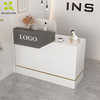 Comptoirs de réception en bois, design élégant, pour caisse de magasin, vente au détail, salon de beauté, mobilier de salon, salon de coiffure, SPA