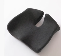 Coussin de siège carré ergonomique en mousse à mémoire de forme 100% polyester antidérapant lavable pour les douleurs du bas du dos, la sciatique et la pression sur le coccyx