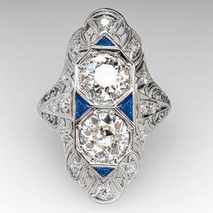 Anello di Lusso con Gemme Geometriche per Donne, Elegante Gioiello da Dito per Feste - Product Image 3