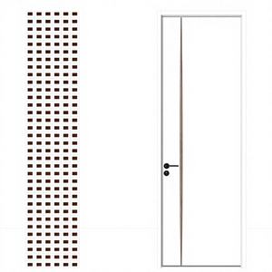 Porte en cristal <span class=keywords><strong>de</strong></span> carbone au design moderne, silencieuse, résistante à l'humidité, placage avec finition peinte pour <span class=keywords><strong>application</strong></span> intérieure dans les chambres - Product Image 4