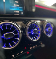 Kit complet d'éclairage d'ambiance intérieur 64 couleurs pour Mercedes Benz W205 X253 GLC, 12V, avec tweeter rotatif pour grille d'aération