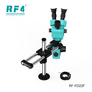Microscopio <span class=keywords><strong>Stereo</strong></span> Trinoculare RF4 RF-6555PRO-FO22/FO22F 6.5-55x con Lente CTV 0.48x, Supporto a Doppio Braccio WF10X/22MM, Antipolvere IP53, <span class=keywords><strong>LED</strong></span> - Product Image 3