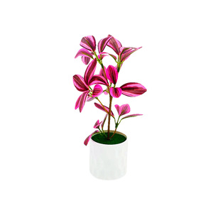Planta Artificial de Hojas de Bambú Paulon de 24 cm de Altura en Maceta de Plástico, Decoración Verde para el Hogar, Oficina o Escritorio - Product Image 5