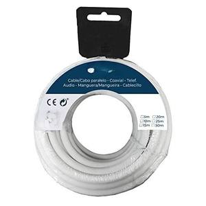 Avvolgitubo tubolare H05VV-F 2 x 0,75 mm, 25 m, ideale per connessioni elettriche e uso esterno. - Product Image 1