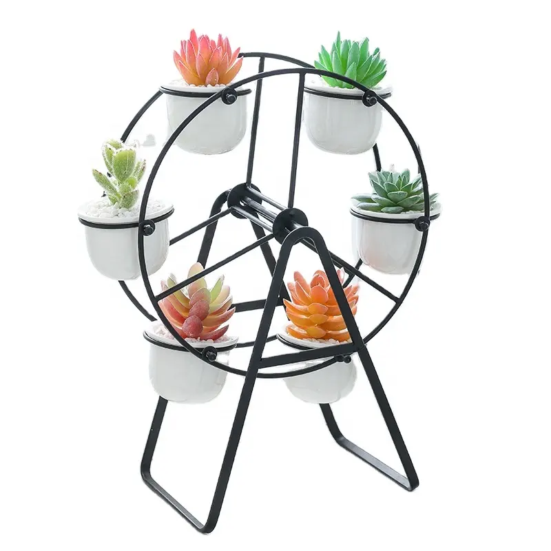 Dropshipping Metalen Plant Stand 6 Succulent Moderne Decoratieve Succulent Display Bloempot