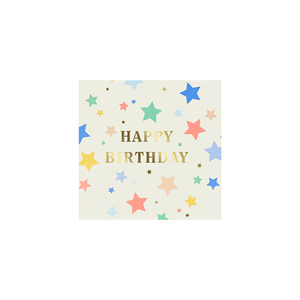 DAMAI - Juego de Vajilla Desechable de Papel con Diseño de Feliz Cumpleaños, Color Morado con Estampado Dorado en Relieve, Platos y Servilletas - Product Image 5