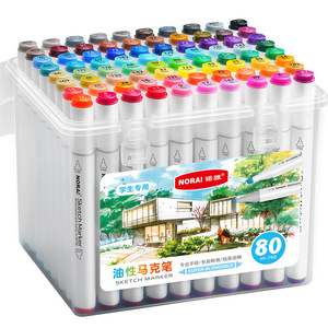 Marqueurs d'art à double pointe à base d'alcool, ensemble <span class=keywords><strong>de</strong></span> marqueurs <span class=keywords><strong>de</strong></span> <span class=keywords><strong>dessin</strong></span> pour enfants pour la coloration <span class=keywords><strong>et</strong></span> l'illustration - Product Image 2