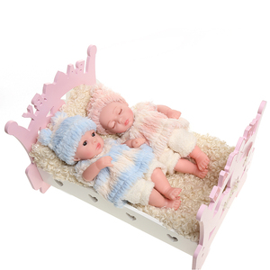 Vente en gros de poupées reborn en vinyle de 12 pouces, bébé réaliste, en silicone, fait à la main, cadeau d'anniversaire pour fille - Product Image 6