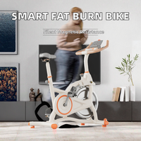 Vélo d'exercice intelligent à cadre en acier pour brûler les graisses, contrôle magnétique, usage domestique, équipement de fitness silencieux pour la perte de poids
