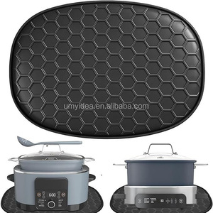 Tapis en silicone 2026 pour <span class=keywords><strong>Ninja</strong></span> Foodi Possible Cooker Pro 8.5 Qt, Slow Cooker Crock <span class=keywords><strong>Ninja</strong></span> Pro 6.5 QT, protection de comptoir de cuisine - Product Image 1
