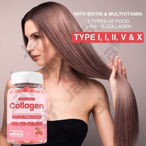 Suplemen Kolagen <span class=keywords><strong>Vegan</strong></span> Halal JBY Private Label dengan Biotin dan <span class=keywords><strong>Multivitamin</strong></span> untuk Rambut, Kulit, dan Kuku Wanita dan Pria - Product Image 4